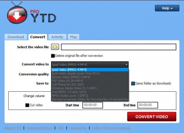 YTD mac video downloader