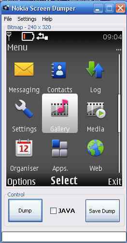 2go screenshot for java phones