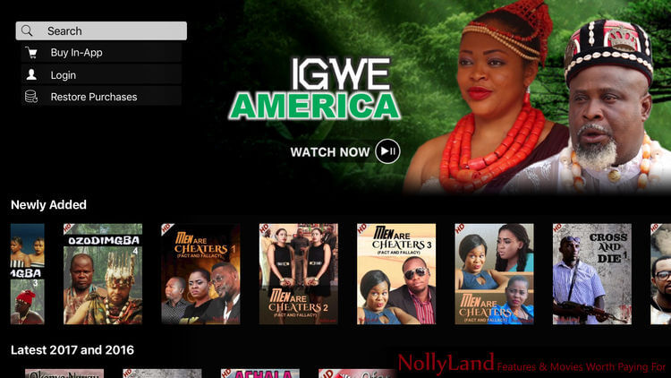 Nollyland app for latest Nollywood movies 