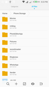 open whatsapp folder 